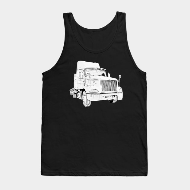 Classic International 9200i Eagle truck Tank Top by soitwouldseem